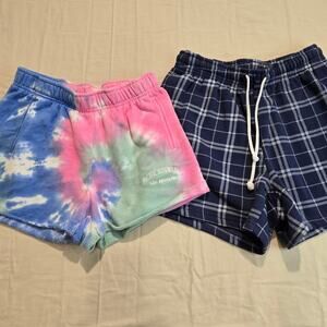 PacSun Sweatshirt Shorts 2 pair Women's Size XS Vacation Beachy